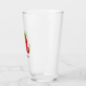 Monogramm süße Erdbeere kawaii Glas (Links)