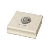 Monogramm süße Erdbeere kawaii Gummistempel (Stempel)