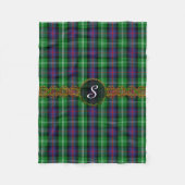 Monogramm-SutherlandTartan Fleecedecke (Vorderseite)