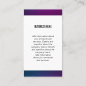 Monogramm/Swanktrimmung Visitenkarte (Rückseite)