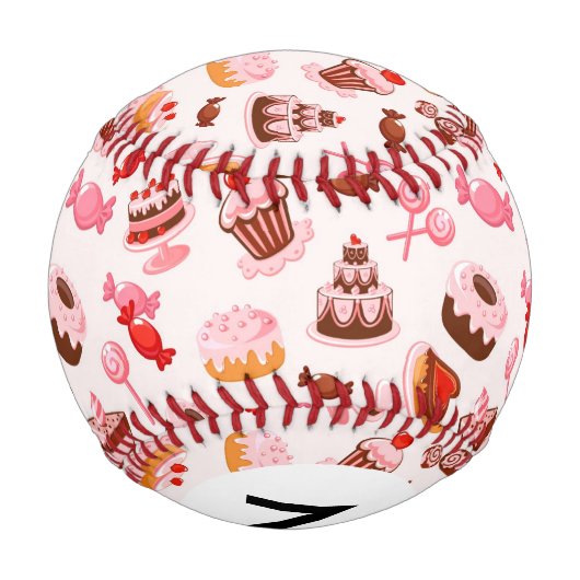 Monogramm Sweet background Baseball (Rückseite)