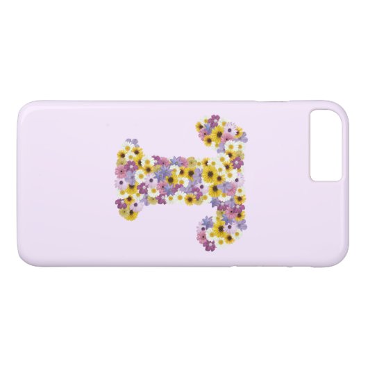 Monogramm T Case-Mate iPhone Hülle (Rückseite (Horizontal))