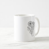 Monogramm T Erste Kaffee-Tasse Kaffeetasse (VorderseiteRechts)
