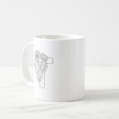 Monogramm T Erste Kaffee-Tasse Kaffeetasse (Vorderseite Links)