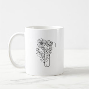 Monogramm T Erste Kaffee-Tasse Kaffeetasse