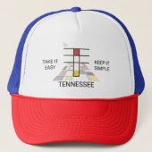 Monogramm "T" - Tennessee Truckerkappe (Vorderseite)