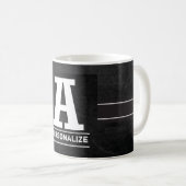 Monogramm-Tafel | alle beschriftet A - Z Kaffeetasse (VorderseiteRechts)
