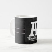 Monogramm-Tafel | alle beschriftet A - Z Kaffeetasse (Vorderseite Links)