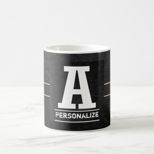 Monogramm-Tafel | alle beschriftet A - Z Kaffeetasse (Mittel)
