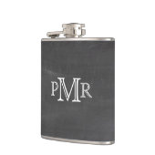 Monogramm-Tafel-Flasche Flachmann (Links)