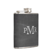 Monogramm-Tafel-Flasche Flachmann (Rechts)