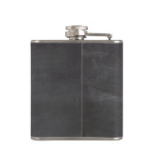 Monogramm-Tafel-Flasche Flachmann (Rückseite)