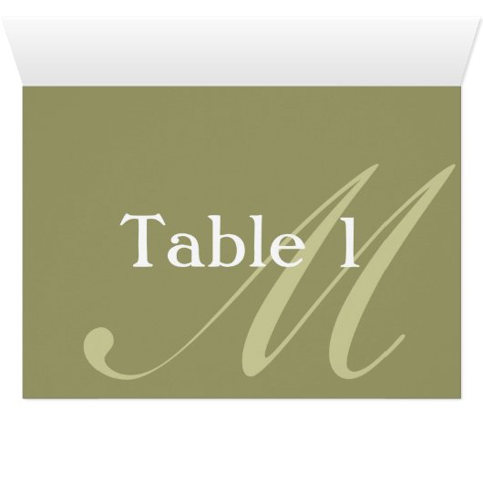 Monogramm-Tafelzenterkarte (Innenansicht Horizontal (Unten))