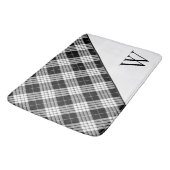 Monogramm-Tartan-Kariert Badematte (Schrägansicht)