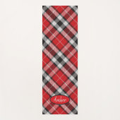 Monogramm Tartan Kariert Yogamatte (Vorderseite)