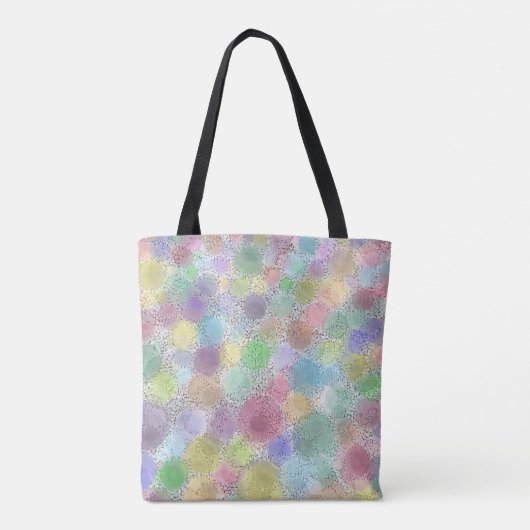 Monogramm-Tasche für Regenbogenflächen Tasche (Rückseite)