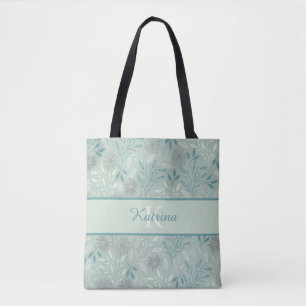 Monogramm-Tasche mit Blumenmuster Tasche