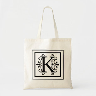 Monogramm-Taschen-Tasche des Buchstabe-K Tragetasche