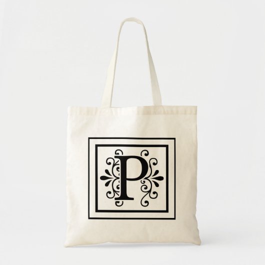 Monogramm-Taschen-Tasche des Buchstabe-P Tragetasche (Vorne)