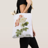 Monogramm-Taschentaschen der Vintagen Blumen Tasche (Von Nahem)