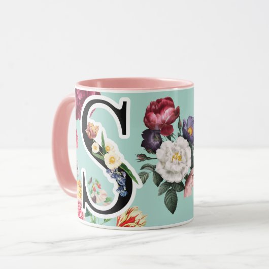 Monogramm Tasse (Vorderseite Links)