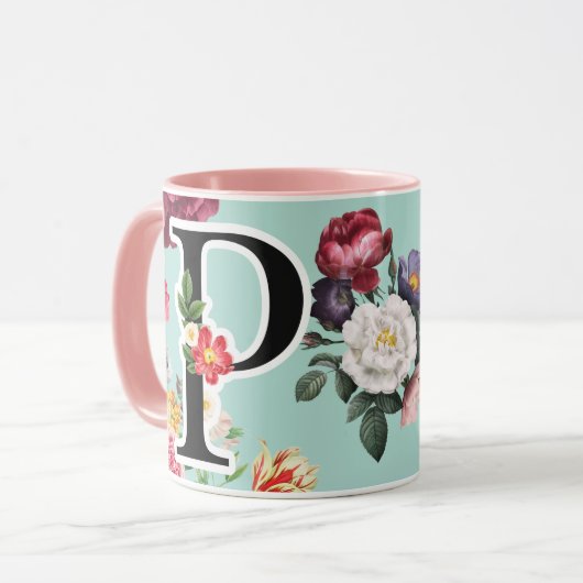 Monogramm Tasse (Vorderseite Links)