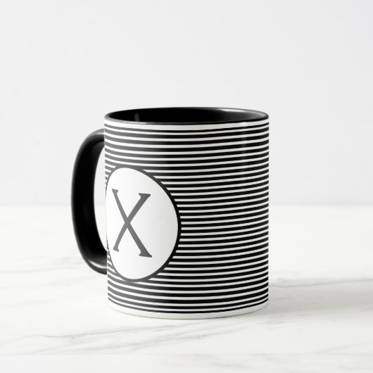 Monogramm Tasse (Vorderseite Links)