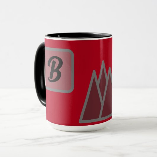 Monogramm Tasse (Vorderseite Links)