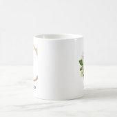 Monogramm-Tasse, Blumenmonogramm C, Kaffeetasse (Mittel)
