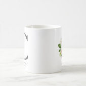 Monogramm-Tasse, Blumenmonogramm C, Kaffeetasse (Mittel)