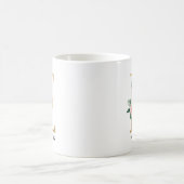 Monogramm-Tasse, Blumenmonogramm E, Kaffeetasse (Mittel)