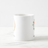 Monogramm-Tasse, Blumenmonogramm O, Kaffeetasse (Mittel)