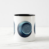 Monogramm-Tasse - Buchstabe C Zweifarbige Tasse (Mittel)