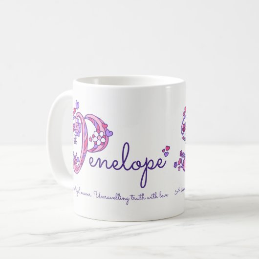 Monogramm-Tasse der Kaffeetasse (Vorderseite Links)