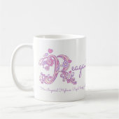 Monogramm-Tasse der Kaffeetasse (Links)