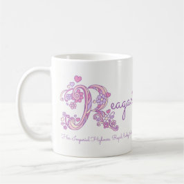 Monogramm-Tasse der Kaffeetasse