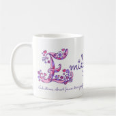 Monogramm-Tasse der Kaffeetasse (Links)