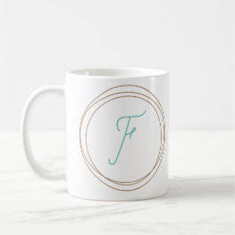 Monogramm-Tasse "F" Kaffeetasse