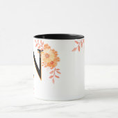 Monogramm-Tasse für Blumenmuster - Eleganter Lette Tasse (Zentrum)