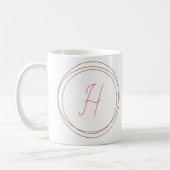 Monogramm-Tasse "H" Kaffeetasse (Links)