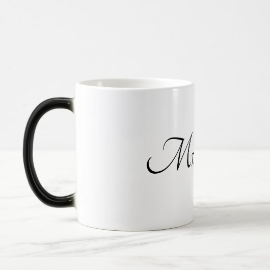 Monogramm-Tasse Kaffee Verwandlungstasse (Links)