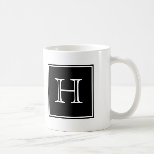 Monogramm-Tasse Kaffeetasse (Rechts)