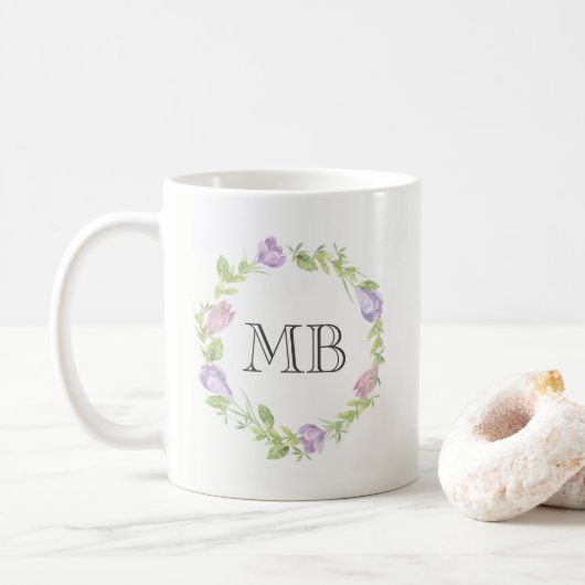 Monogramm-Tasse Kaffeetasse (Mit Donut)