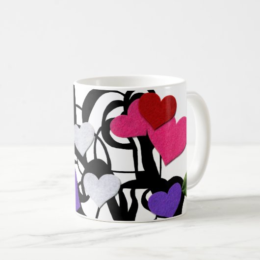 Monogramm-Tasse Kaffeetasse (VorderseiteRechts)
