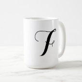 Monogramm-Tasse Kaffeetasse (VorderseiteRechts)