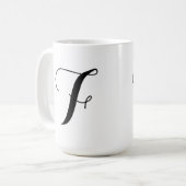 Monogramm-Tasse Kaffeetasse (Vorderseite Links)