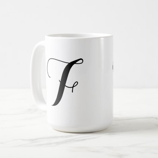 Monogramm-Tasse Kaffeetasse (Vorderseite Links)