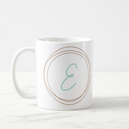 Monogramm-Tasse Kaffeetasse (Links)