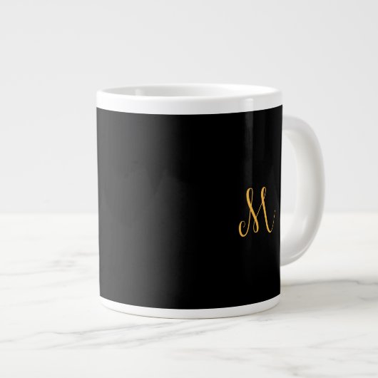 Monogramm-Tasse "M" Jumbo-Tasse (Vorderseite Rechts)