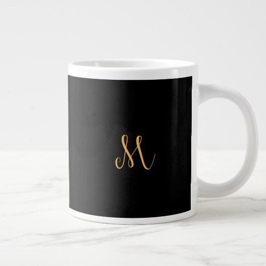 Monogramm-Tasse "M" Jumbo-Tasse (Rechts)